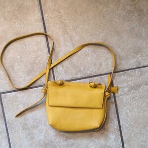 Anthropologie Yellow Crossbody Bag